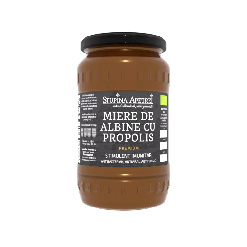 Miere de Albine cu Propolis BIO 450g